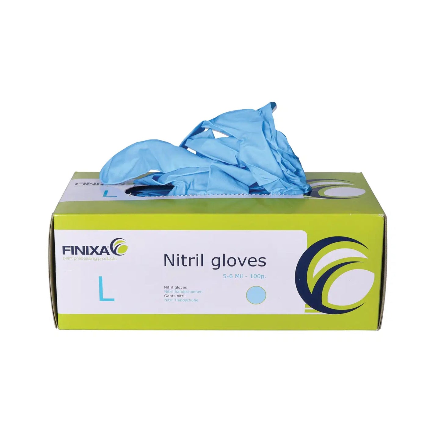 Nitril Wegwerphandschoenen blauw - maat M, L of XL - 100 stuks